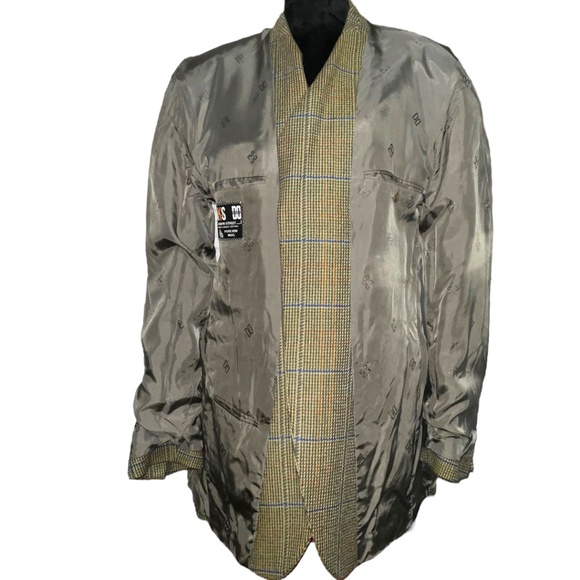 VINTAGE DAKS PURE NEW WOOL 3 BUTTON BLAZER JACKET SZ T42 - Picture 6 of 16